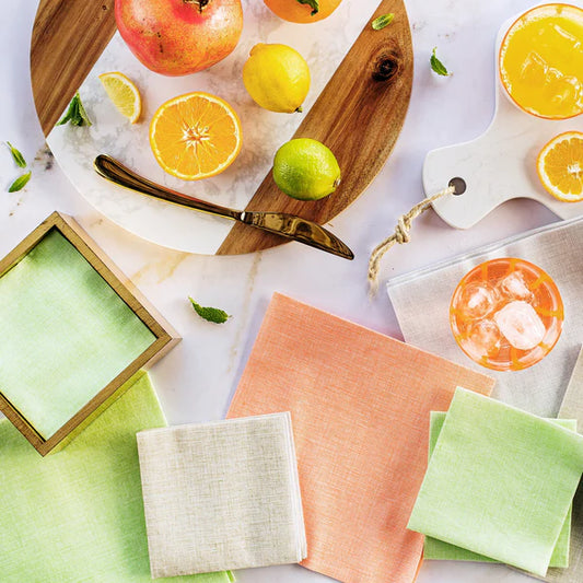 Vietri Papersoft Easy Green Guest Napkins (Pack of 20)