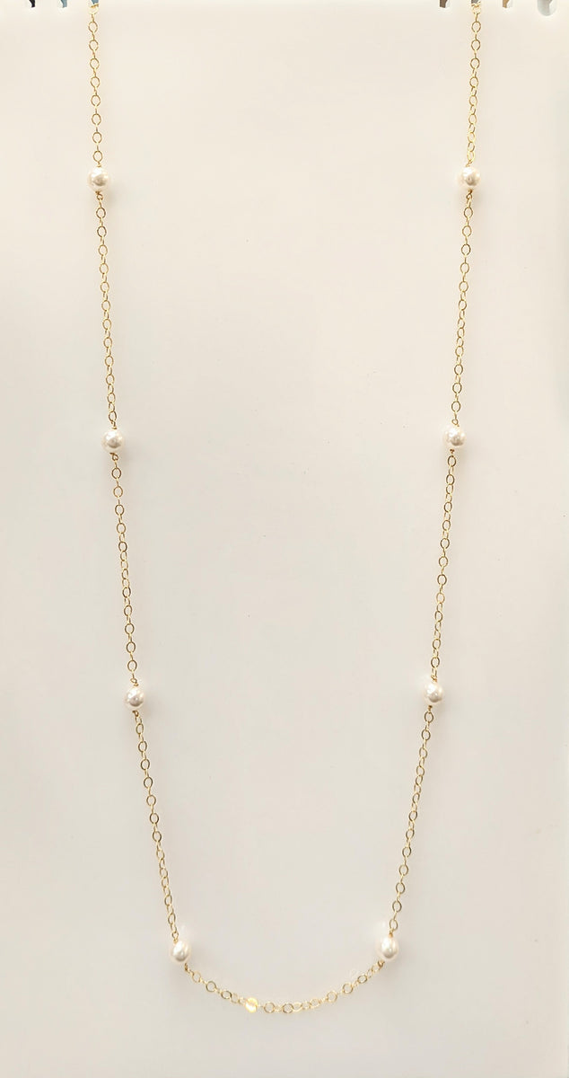 enewton 41" Necklace Simplicity. Chain Gold 8mm Pearl Gourmet & Co. Home