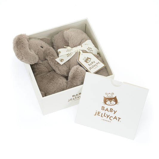 Smudge Elephant Soother in Gift Box, Jellycat