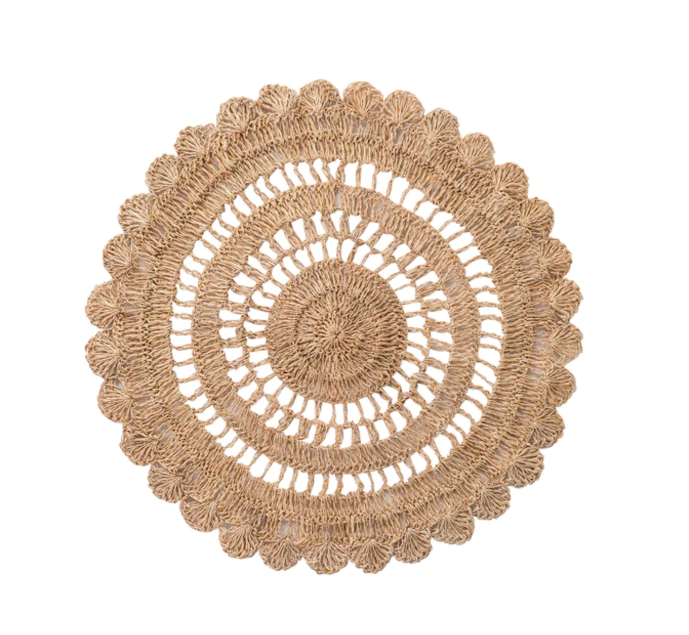 Set of 4 Macrame Placemat in Natural, Juliska