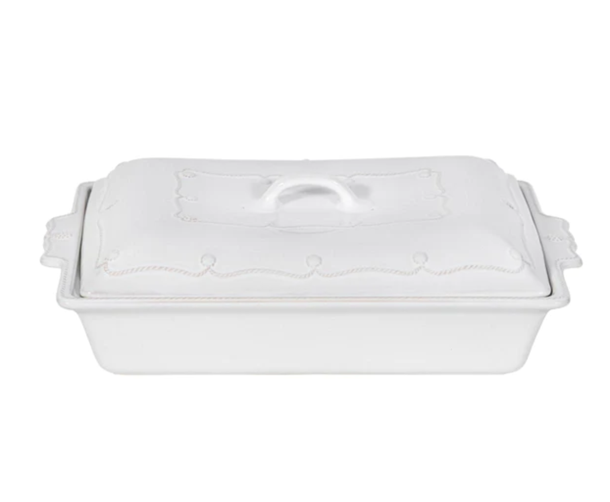 Juliska Berry & Thread Whitewash Lidded 13" Rectangular Baker