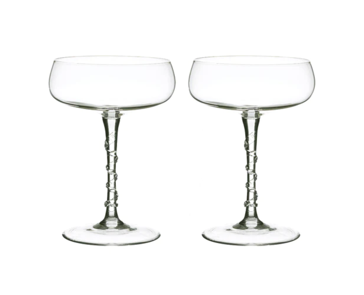Juliska Amalia Cocktail Coupes, Set of 2