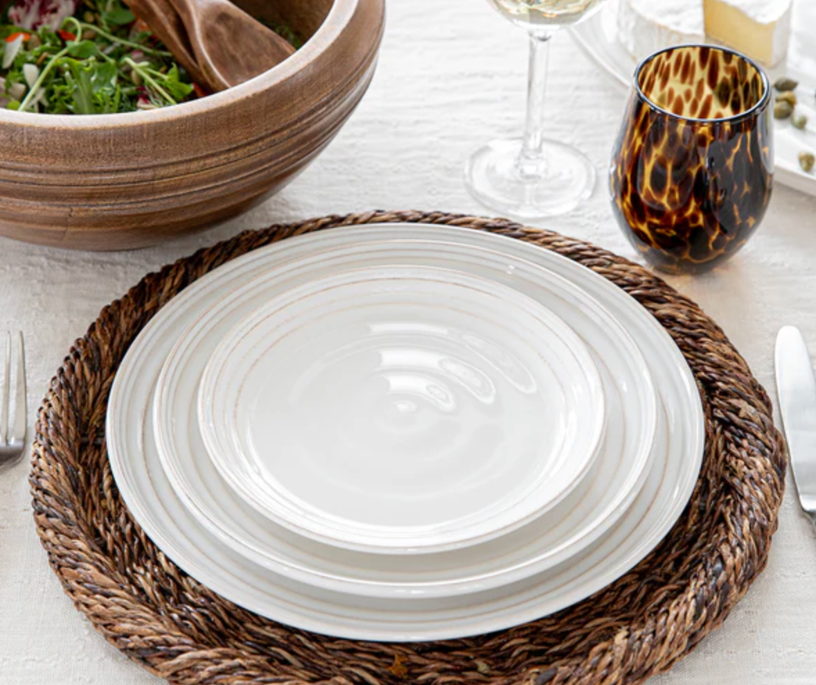 Juliska Bilbao Whitewash Side/Cocktail Plate