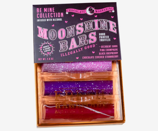 'Be Mine' 4 Piece, Chocolate Moonshine Truffle Bars