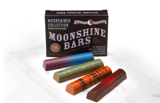 'Moonshiner' 4 Piece, Chocolate Moonshine Truffle Bars
