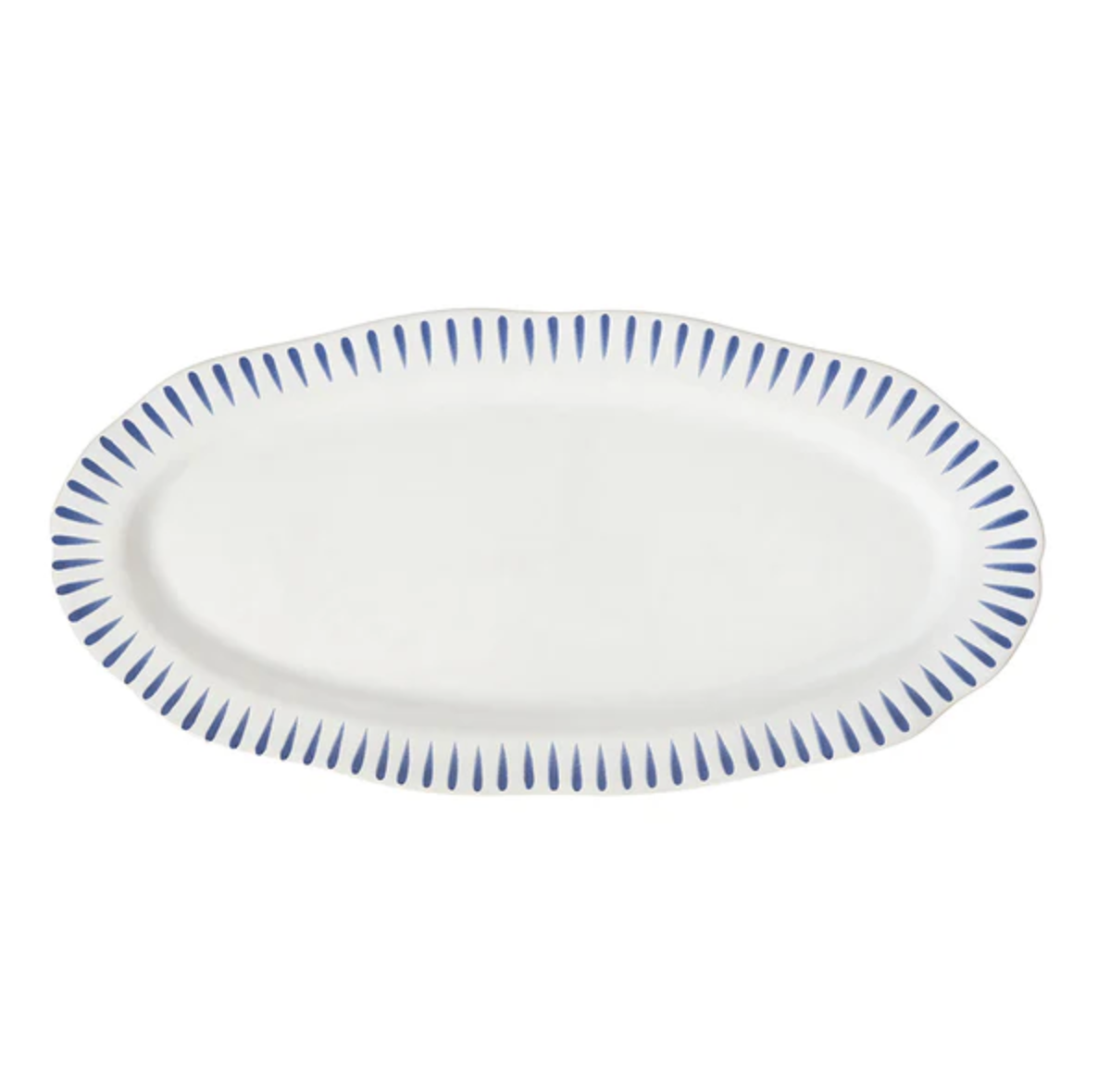 Juliska Sitio Stripe Delft Blue 15" Hostess Tray