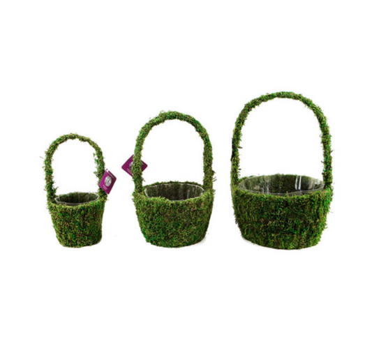 Vista Deco Moss Basket