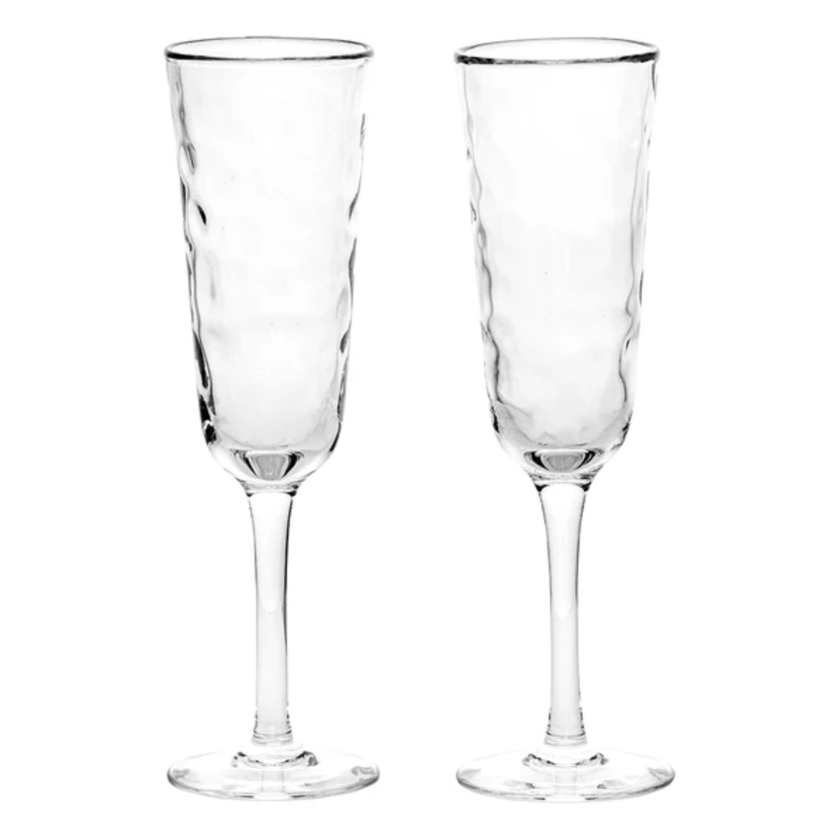 Juliska Puro Glass Toasting Flutes