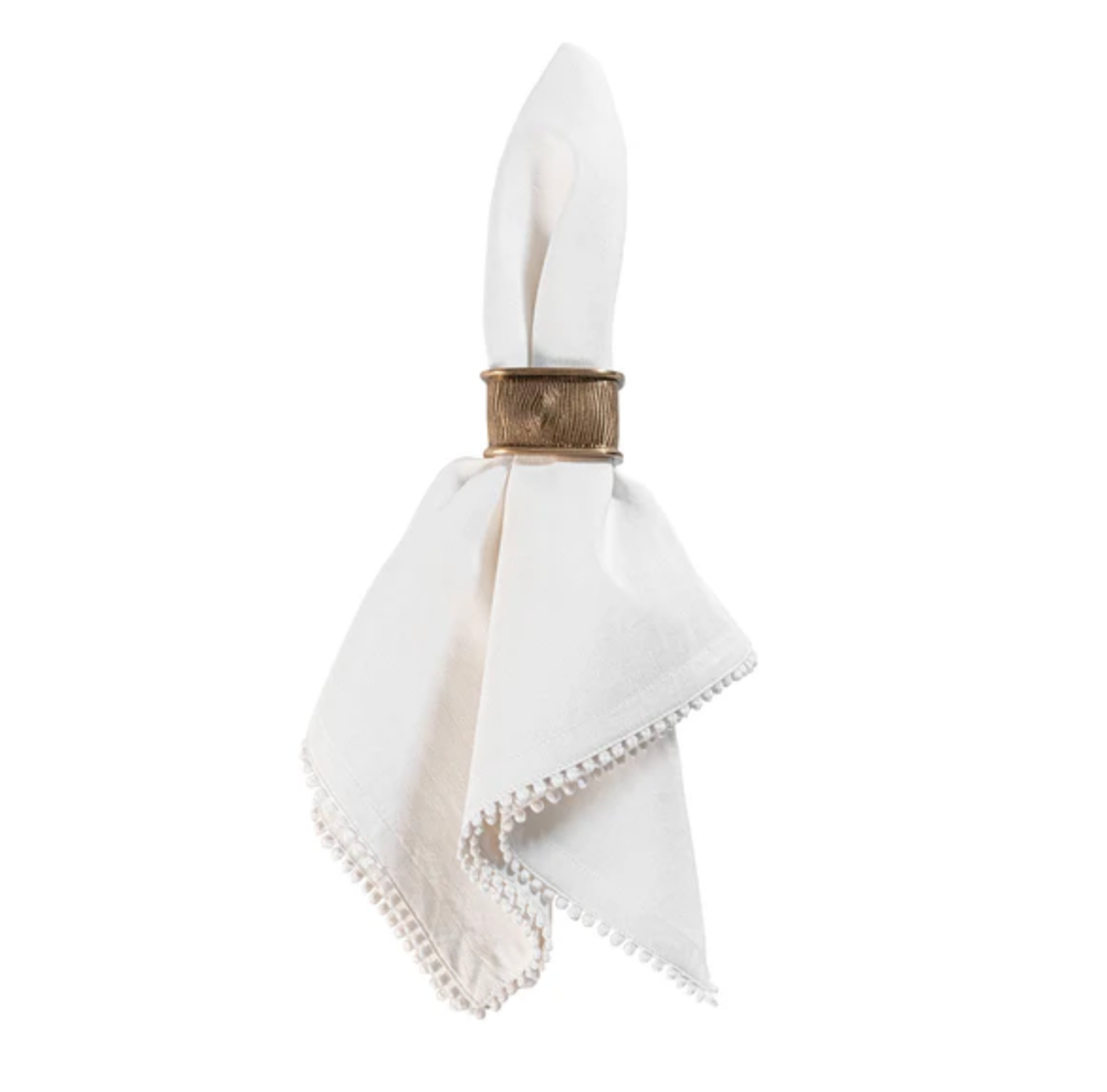Juliska Blenheim Oak Metal Napkin Rings (Set of 4)