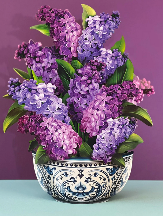 FreshCut Paper Garden Lilacs Pop Up Bouquet