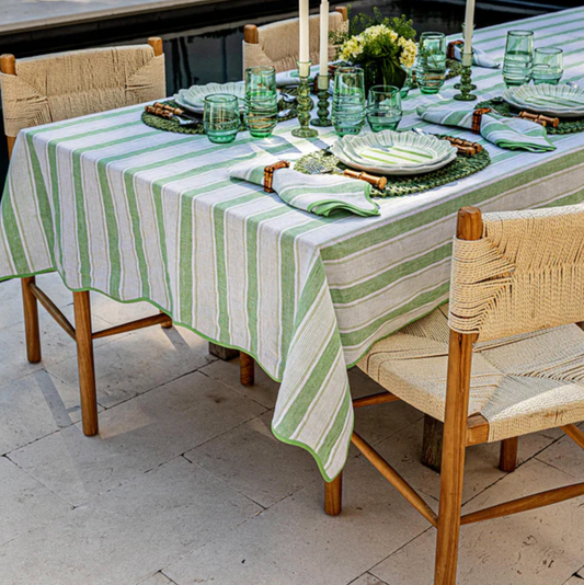 Juliska Cabana Stripe Tablecloth