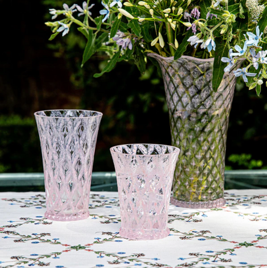 Juliska Trellis Blush Pink Small Tumbler