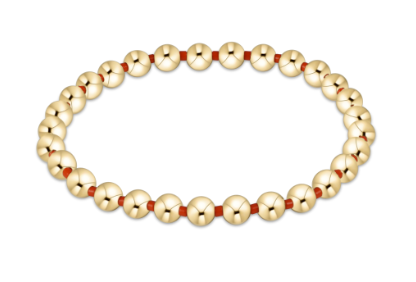 enewton Gameday Hope Grateful 5mm Bead Bracelet in Orange