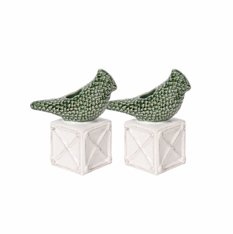 Juliska Berry & Thread Bird Topiary Candlestick (Set of 2)