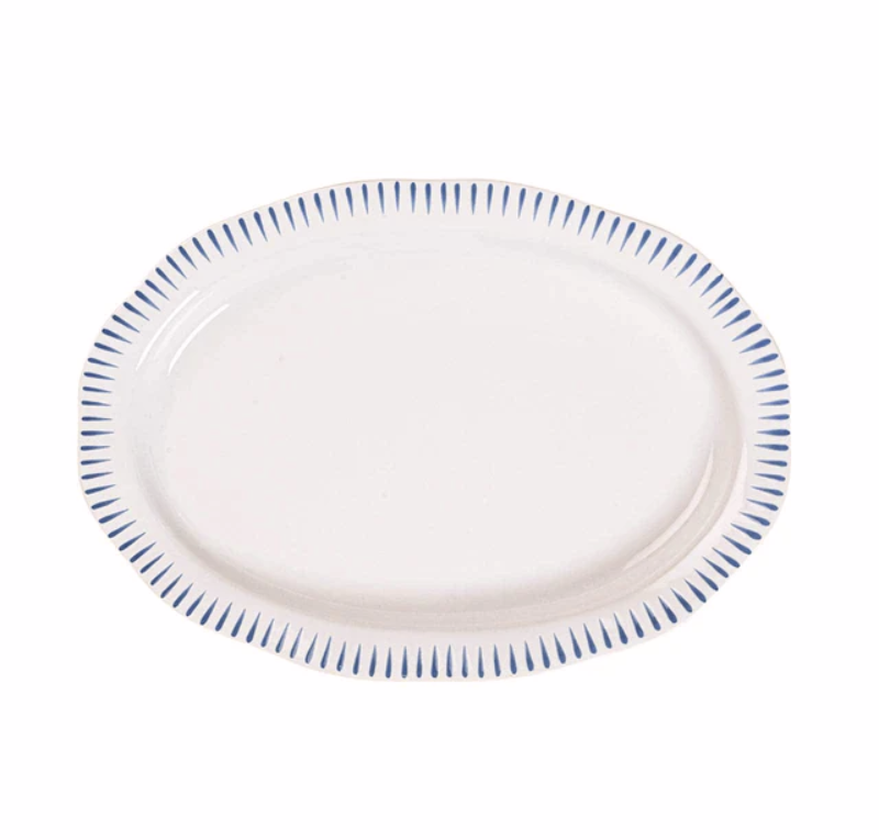 Juliska Stripe Delft Blue 17" Serving Platter