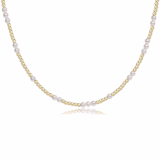 enewton 17" Choker Hope Unwritten, 3mm Pearl