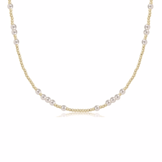 enewton 17" Choker Hope Unwritten, 4mm Pearl
