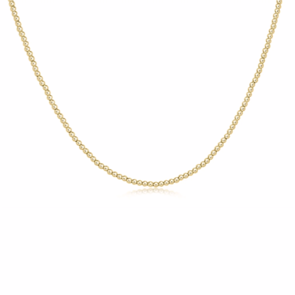 enewton 17" Choker Classic Gold 2mm Bead Necklace