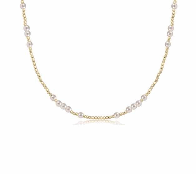 enewton 15" Choker Hope Unwritten 4mm Pearl Necklace
