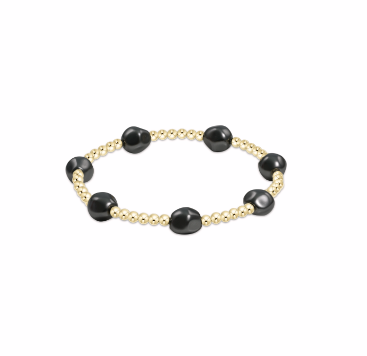 enewton EXTENDS Admire Gold 3mm Bead Bracelet Dark Pearl