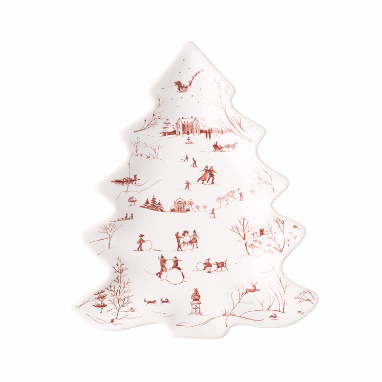 Juliska Country Estate Winter Frolic Ruby Small Tree Tray