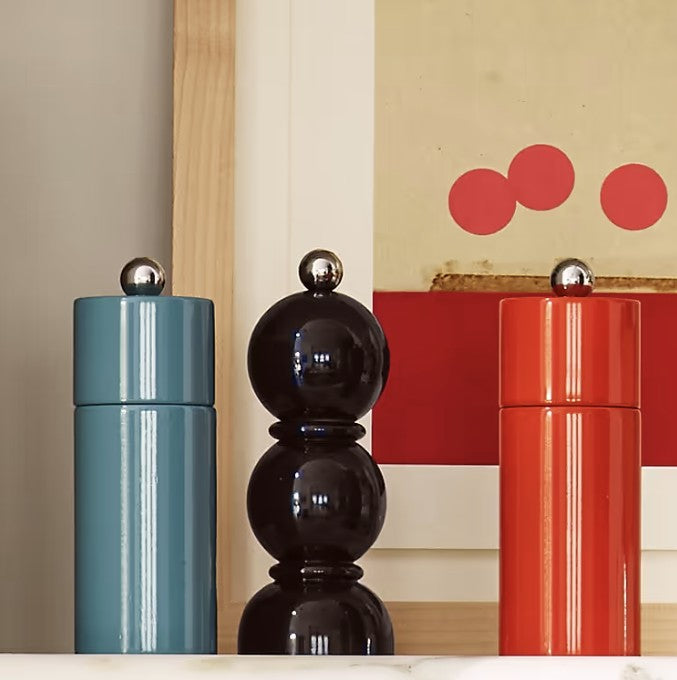 MINI (14cm) Black Bobbin Salt or Pepper Mill
