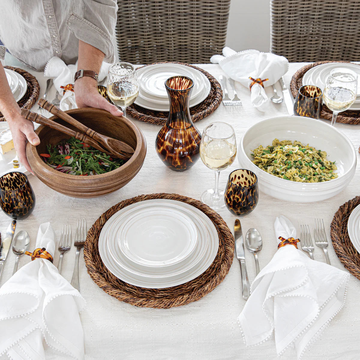 Juliska Bilbao Wood Salad Servers