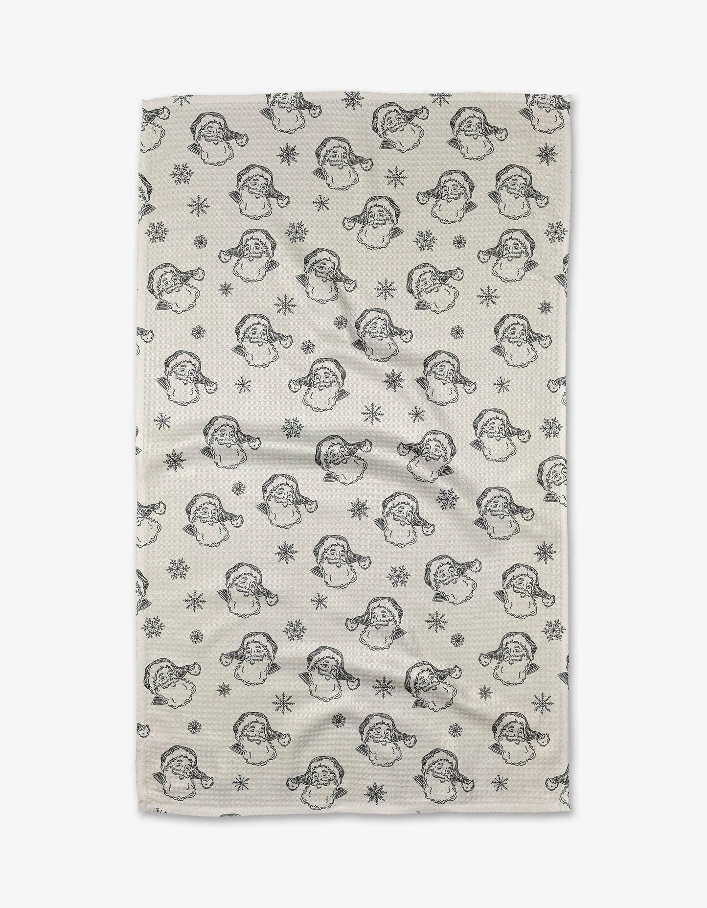 Vintage Santa Tea Towel, Geometry
