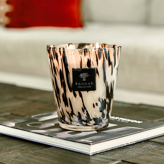 Pearls Black Scented Candle | Baobab Collection