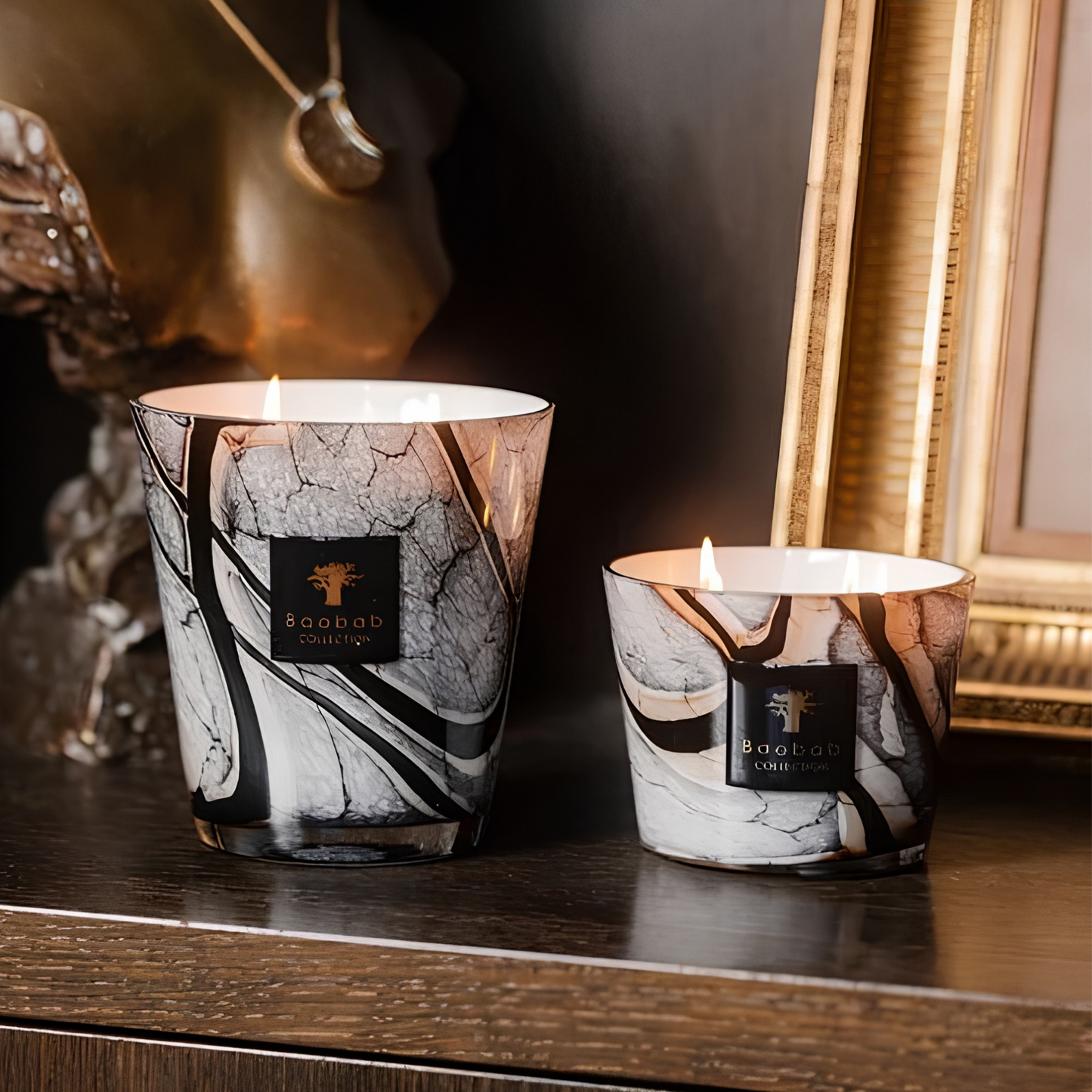 Stones Marble Scented Candle | Baobab Collection