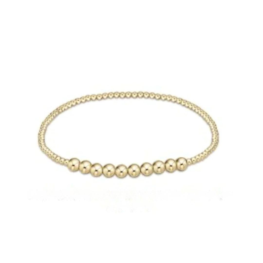 enewton Classic Gold Beaded Bliss 2mm Bead Bracelet - 4mm gold