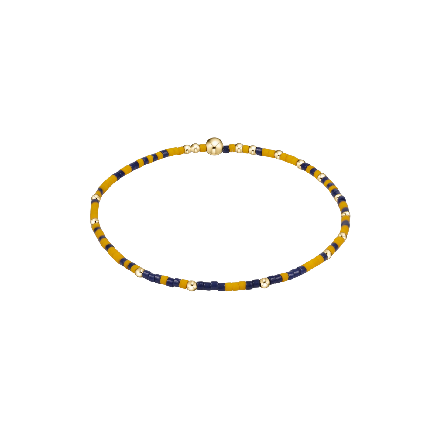 eGIRL ETSU Gameday Hope Unwritten Bracelet Yellow & Navy