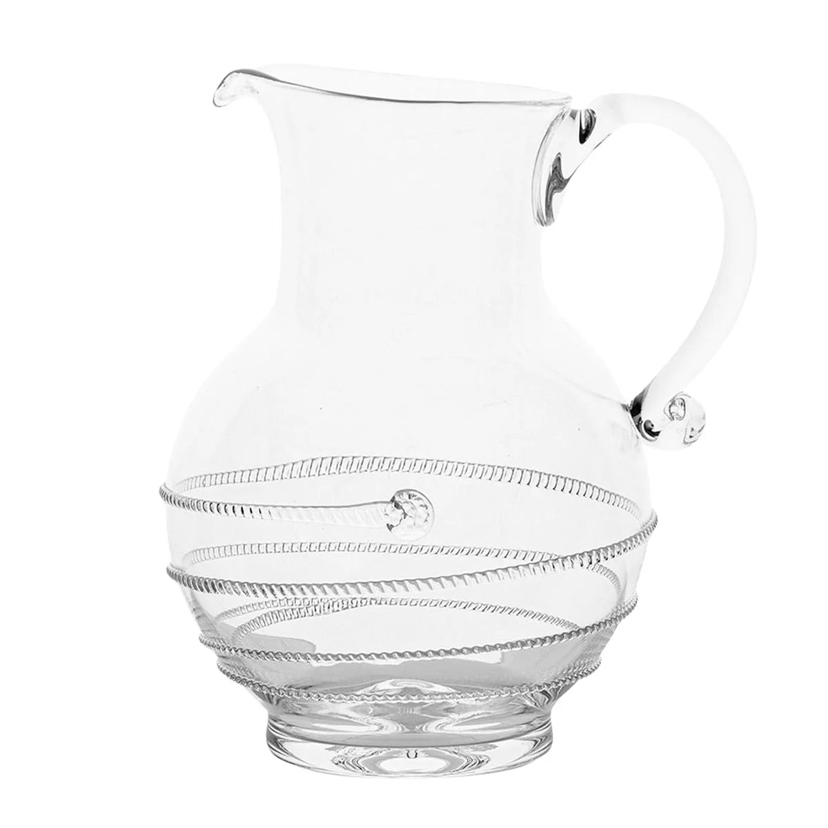 Juliska Amalia Glass Round Pitcher