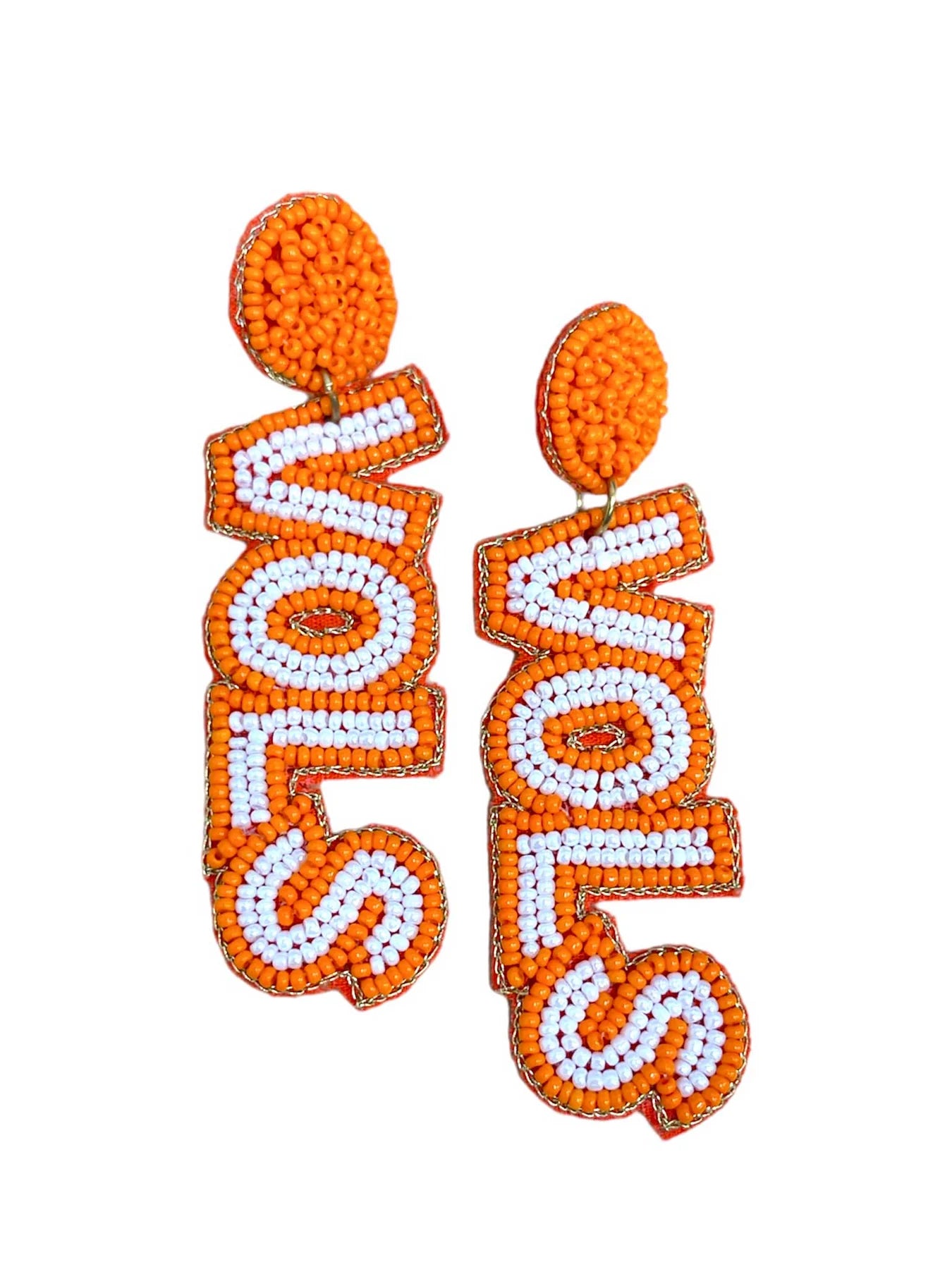 Collegiate Beaded Earrings University of Tennessee