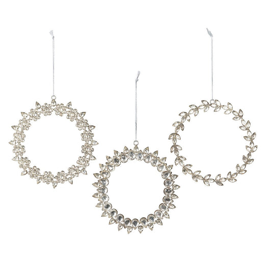 Rhinestone Wreath Ornament