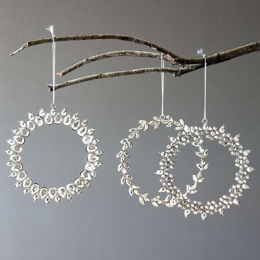 Rhinestone Wreath Ornament