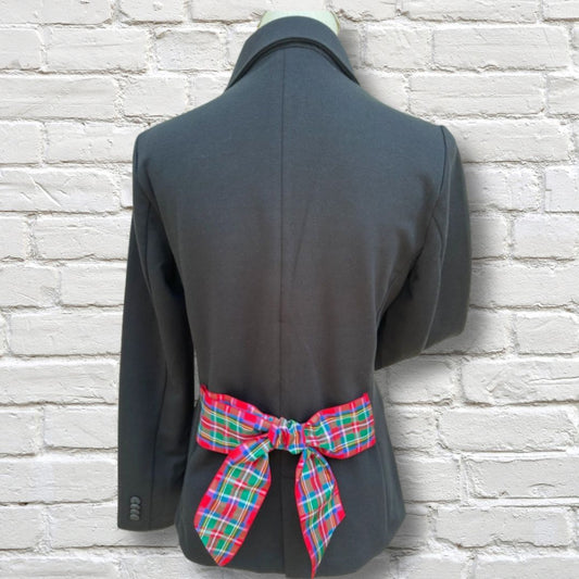 Naomi Holiday Bow Blazer, Black