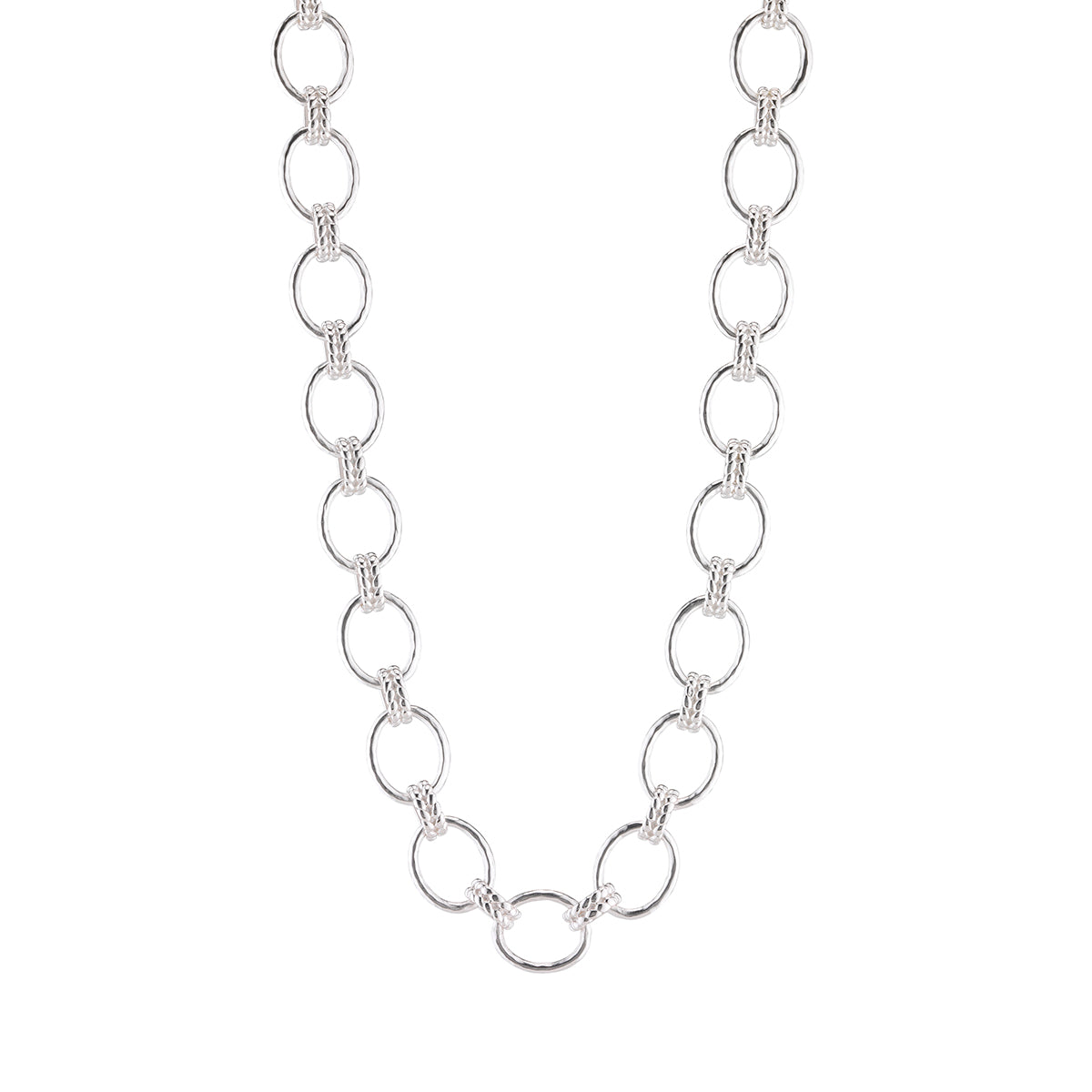 Cleopatra Grande Link Necklace in Silver, Capucine de Wulf