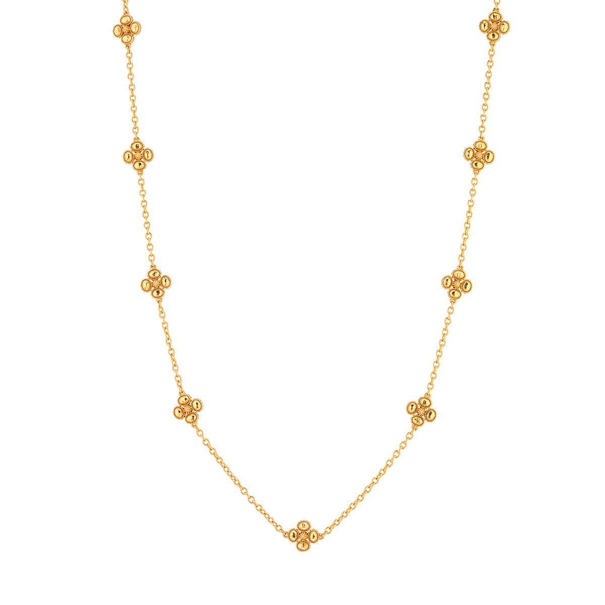 28" Berry Clover Double Sided Necklace, Capucine de Wulf