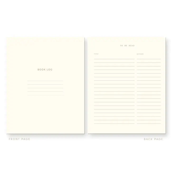 Book Club Member Book Log Reading Journal