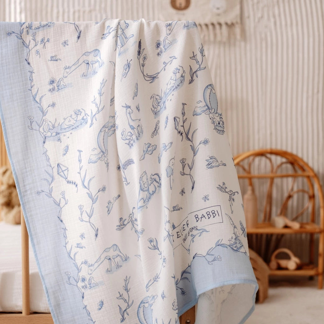 Double-Layer Muslin Blanket, Toile Large | Atelier Babbi