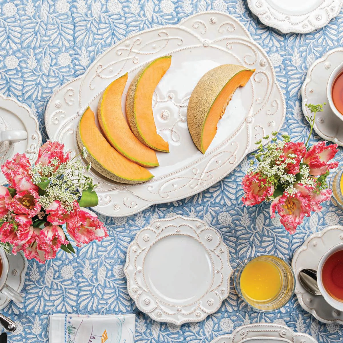 Juliska Jardins du Monde Whitewash Side/Cocktail Plate