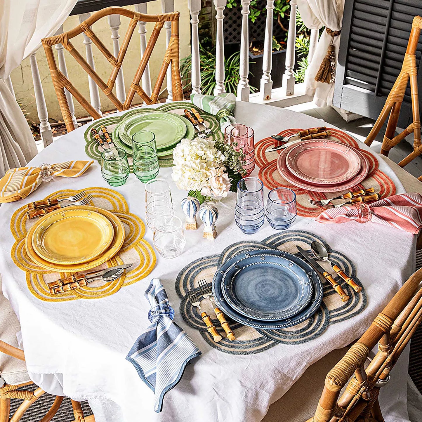 Juliska Berry & Thread Melamine Dinner Plates (Set of 4)
