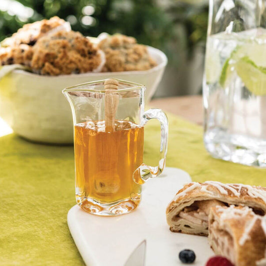 Simon Pearce Woodbury Glass Pitcher, Medium