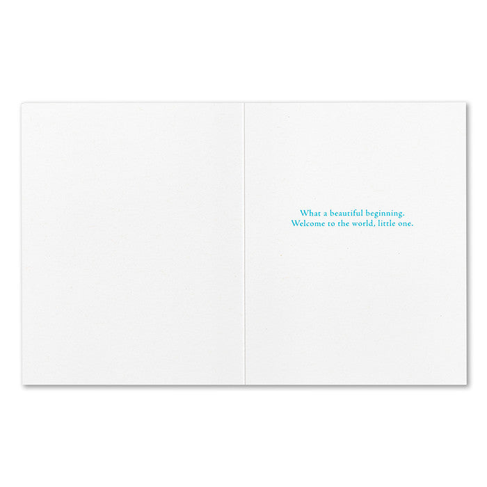 "Remember Today, For It Is The Beginning of Always..." Baby Card