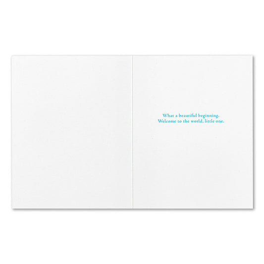 "Remember Today, For It Is The Beginning of Always..."  Baby Card