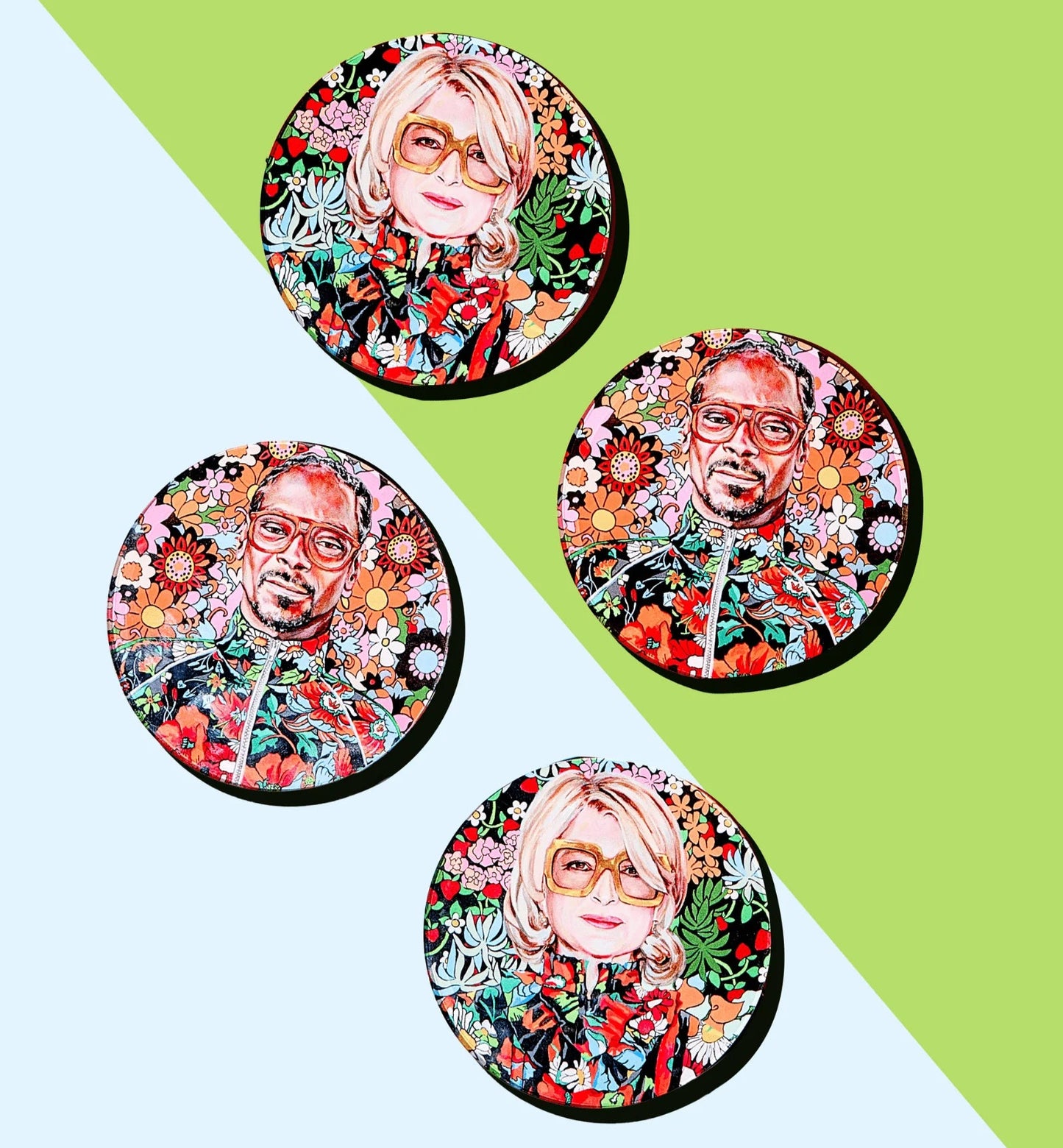 "Best Buds" Boxed Set of 4 Coasters
