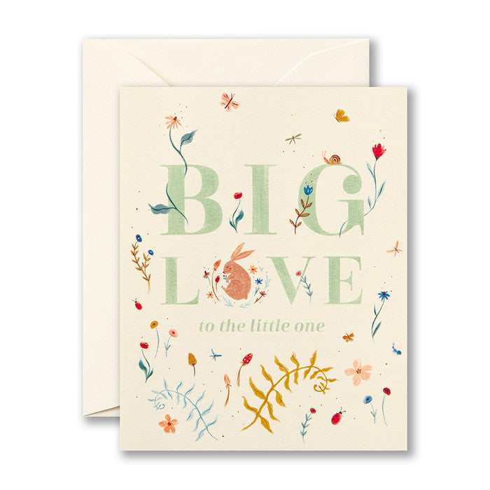 "Big love to the little one" Baby Card