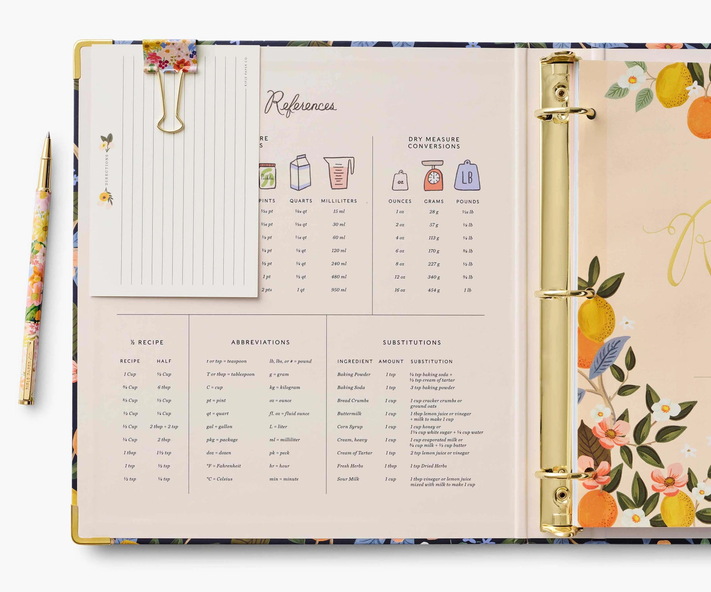 Margaux Binder Clips, Rifle Paper Co.