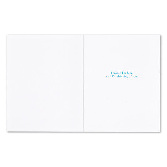 "You're not alone. There's no..." Tough Times Card